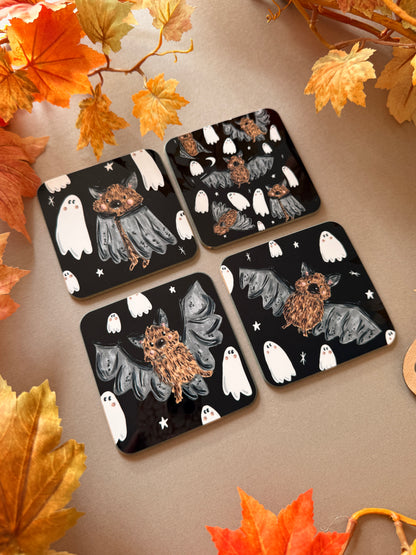 Bat Ghost Coaster