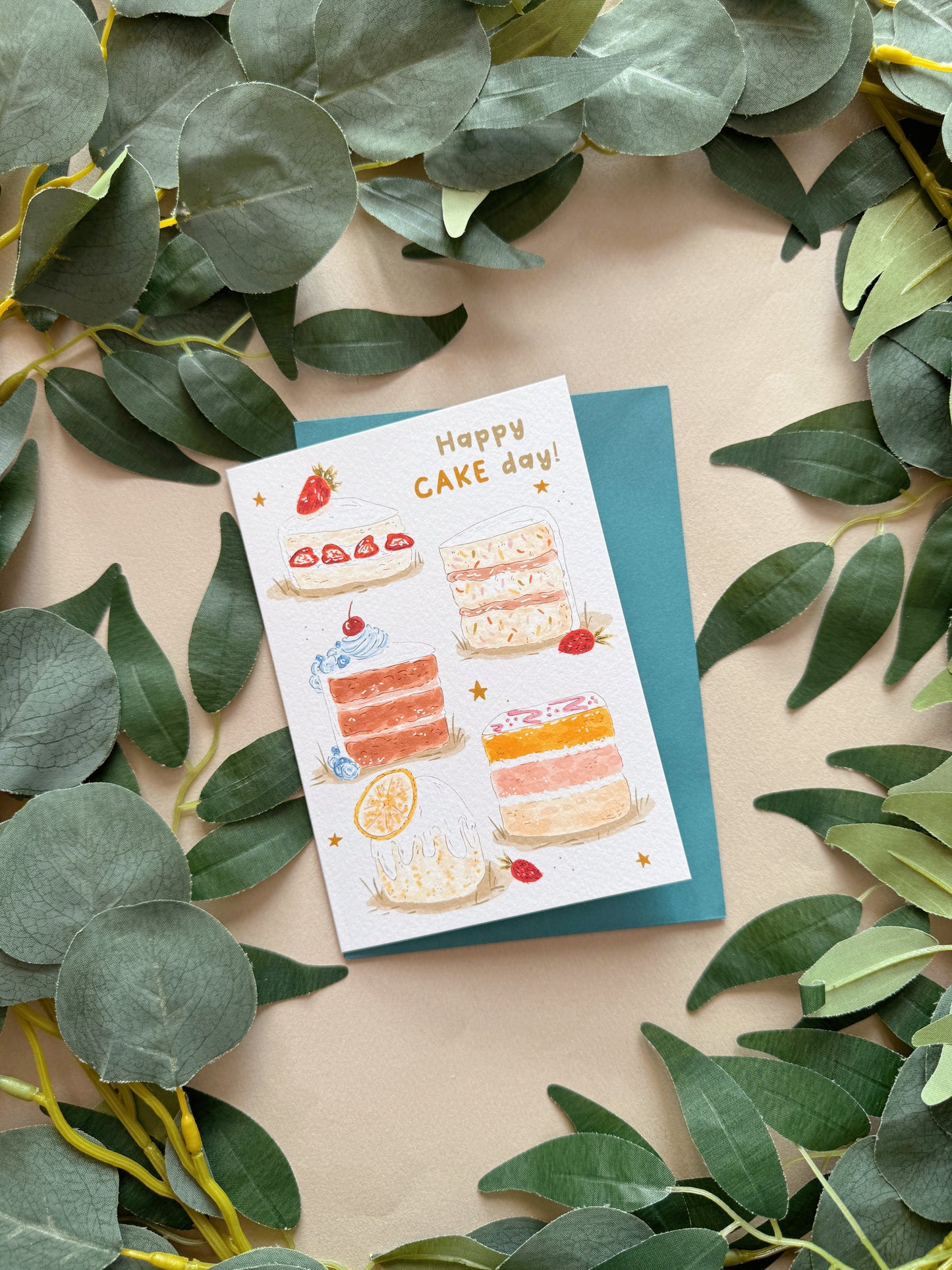 Cakes Birthday Card