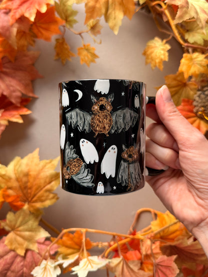 Bat Ghost Pattern Mug