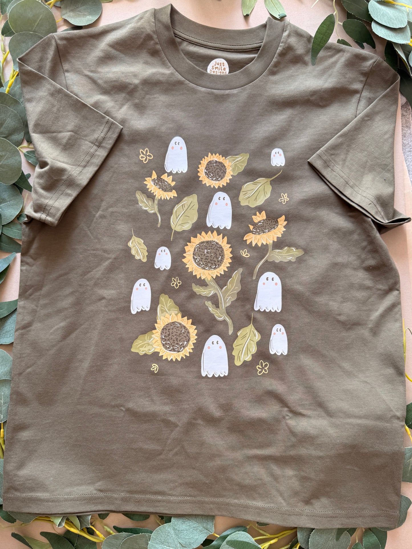 Sunflower Ghost T-Shirt - Organic Cotton