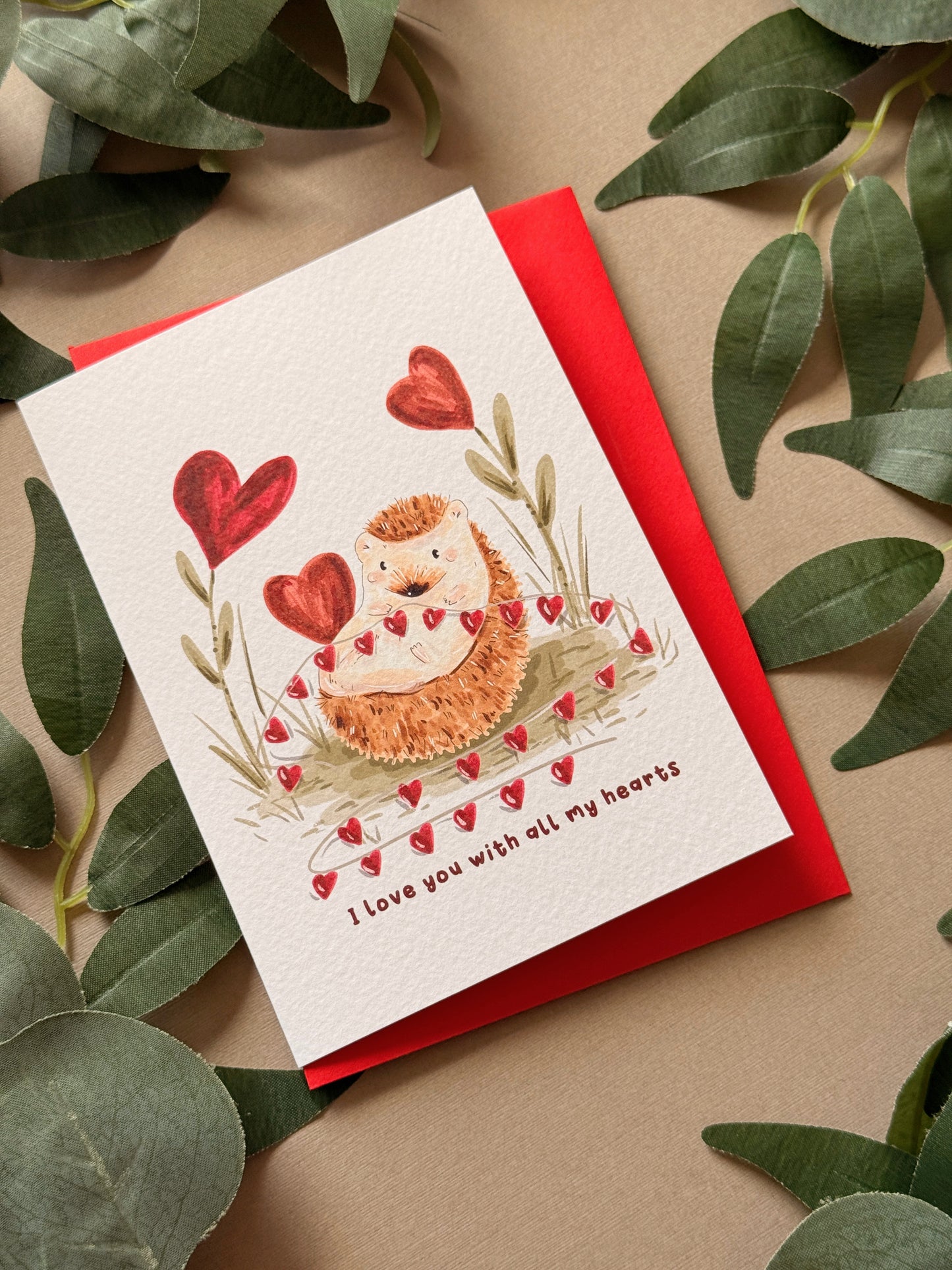 Hedgehog Love Card