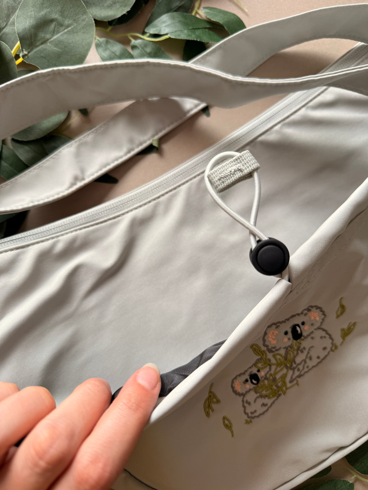 Koala Embroidered Crossbody Bag