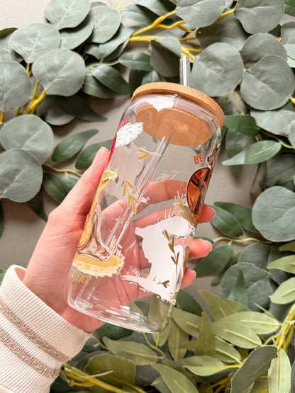 Warrior Wolves Glass Tumbler
