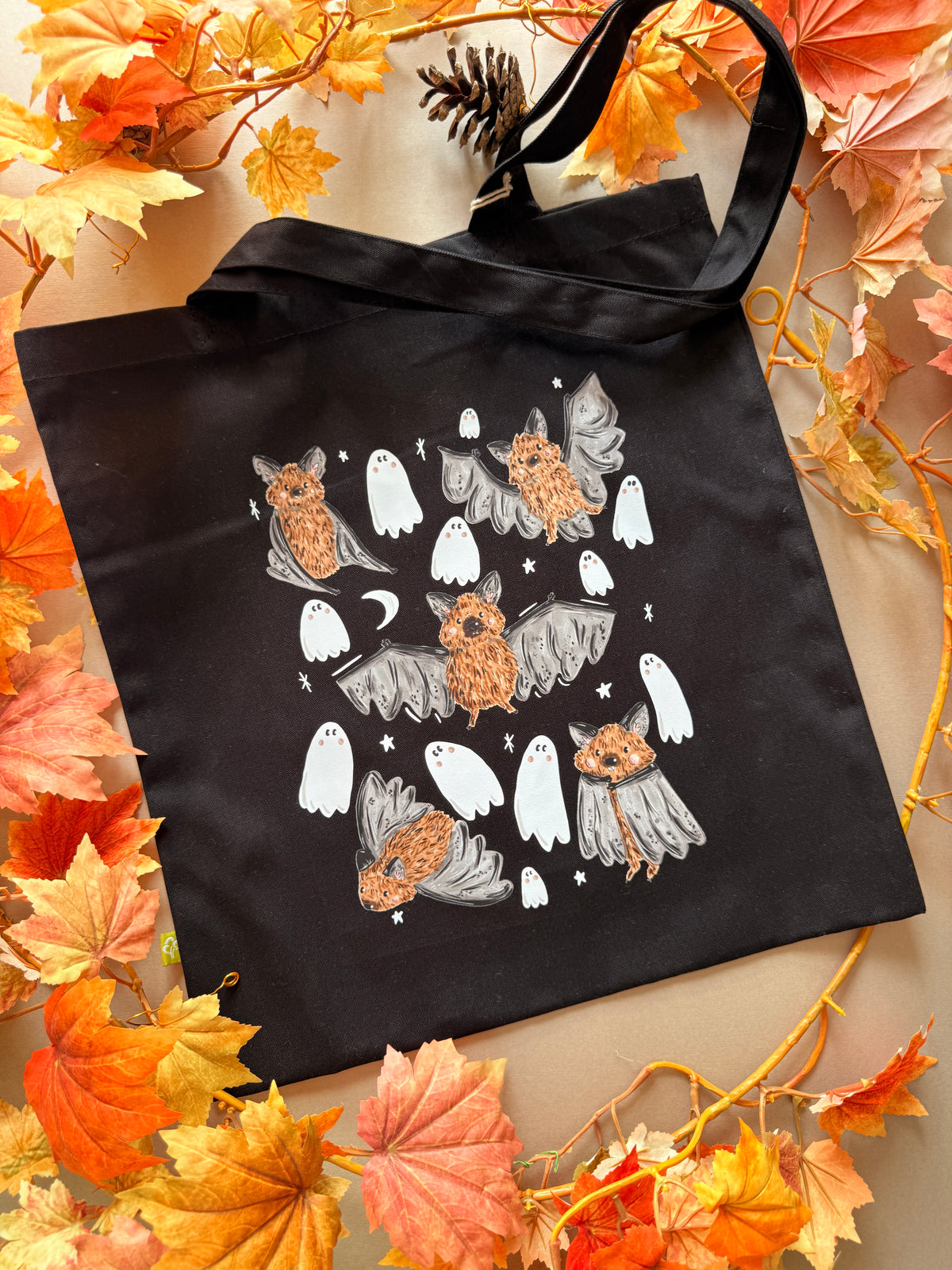 Bat Ghost Giant Tote Bag