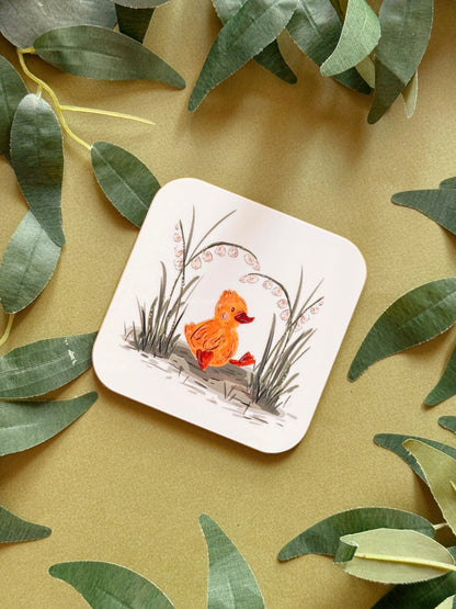 Snowdrop Duckling Coaster