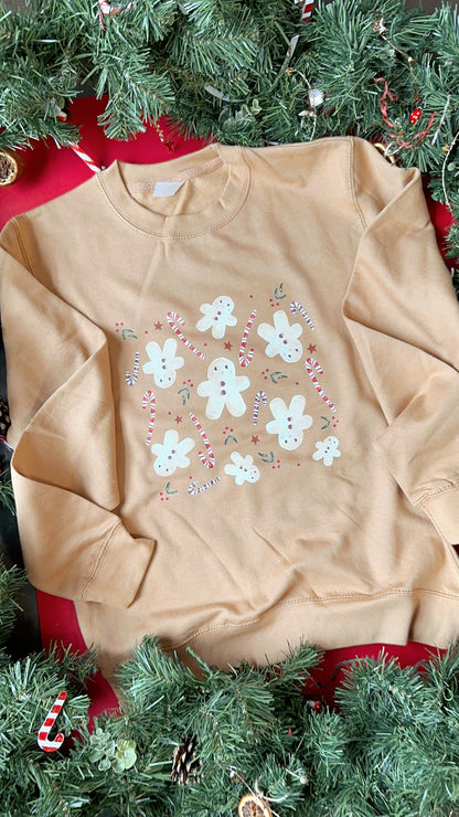 Gingerbread Christmas Sweatshirt - ADULT