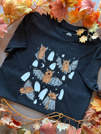 Bat Ghost T-Shirt - Organic Cotton (Midnight)