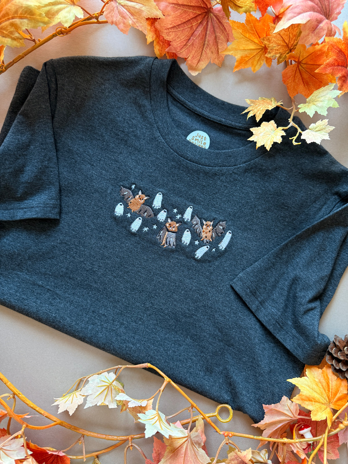 Bat Ghost T-Shirt - Organic Cotton (Midnight)
