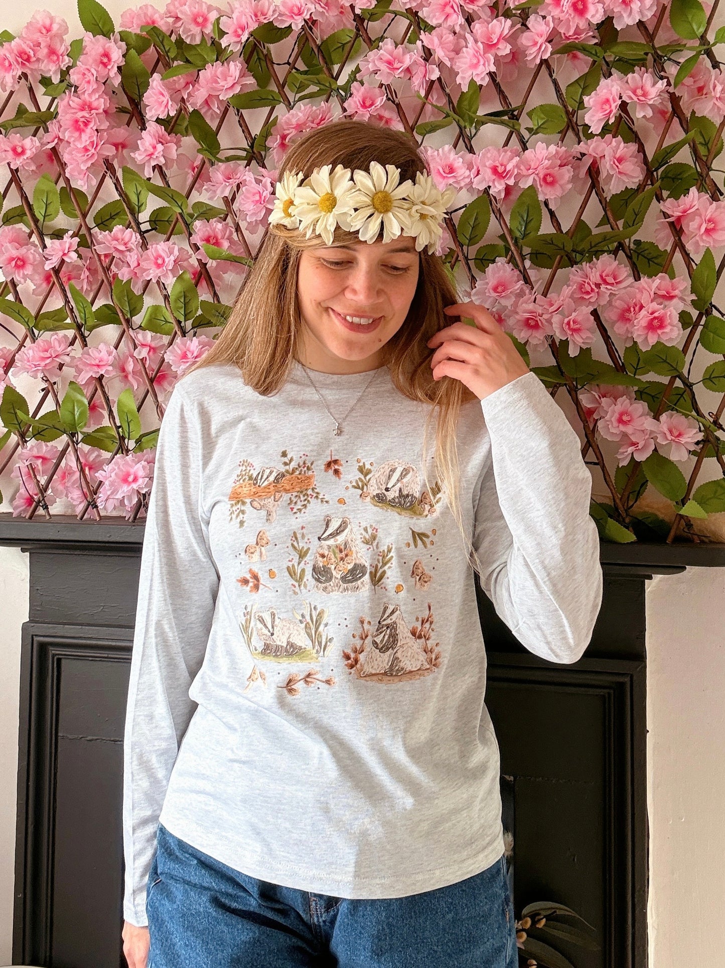Woodland Badger Top - Organic Cotton