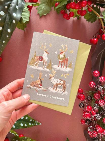 Reindeers Christmas Card