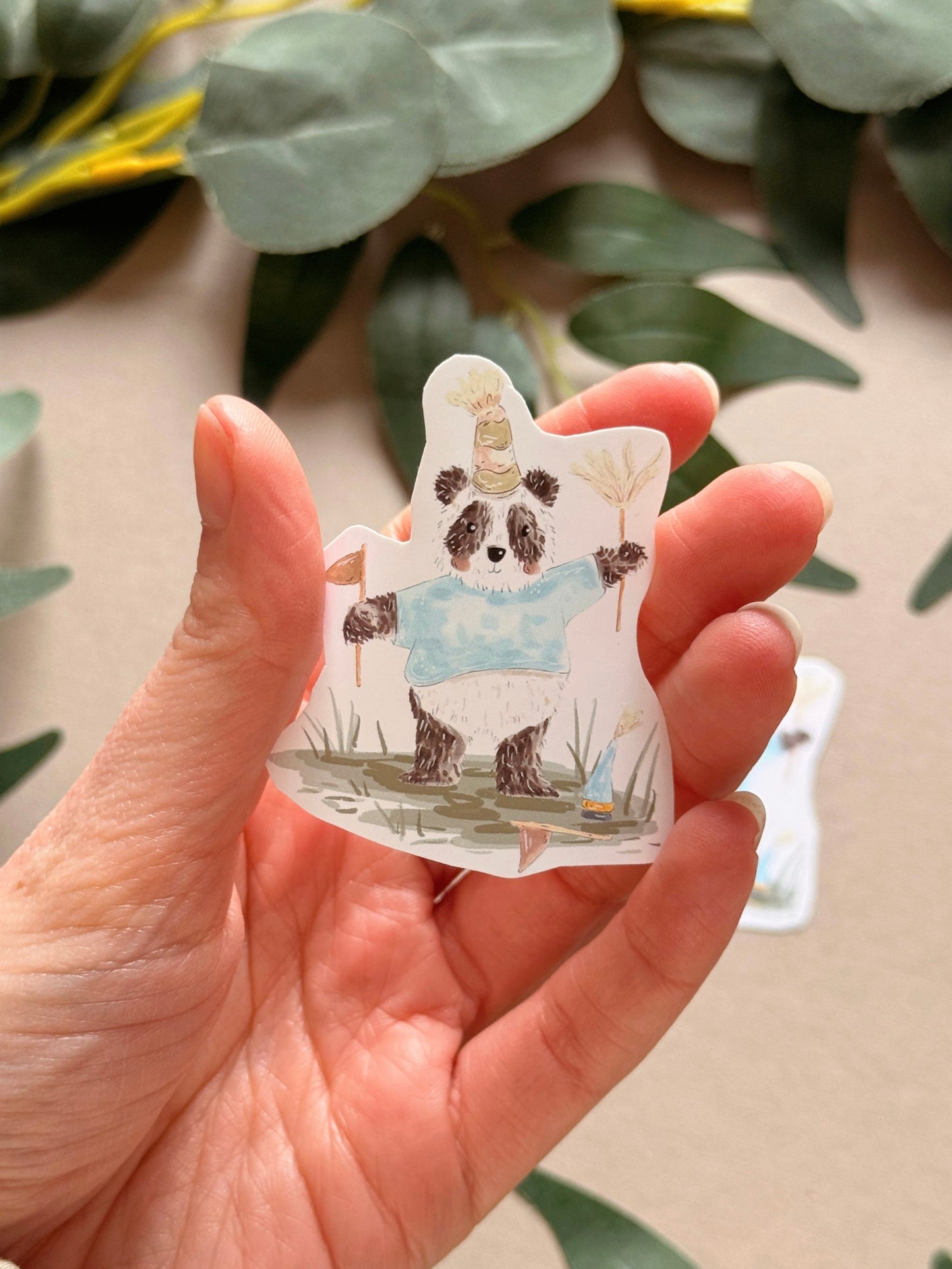 Party Panda Sticker - Holographic