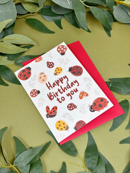 Ladybird Birthday Card