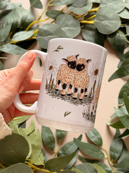 Lamb Tall Ceramic Mug