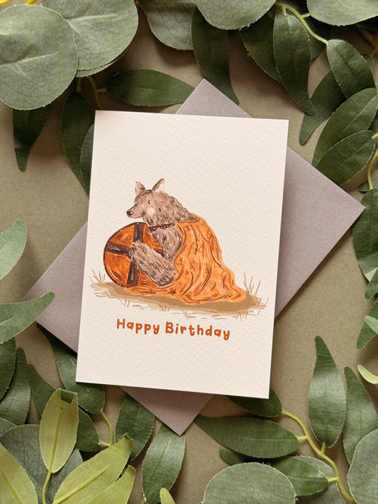 Wolf Birthday Card