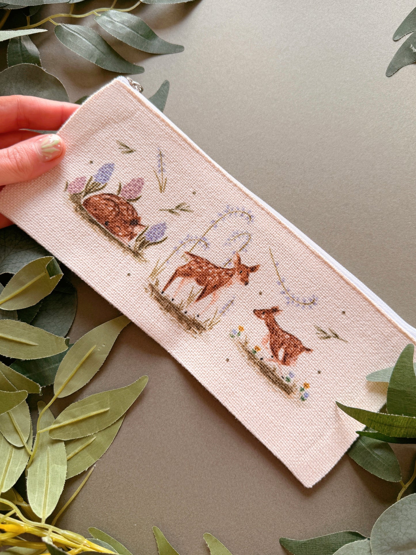 Spring Deer Zip Case