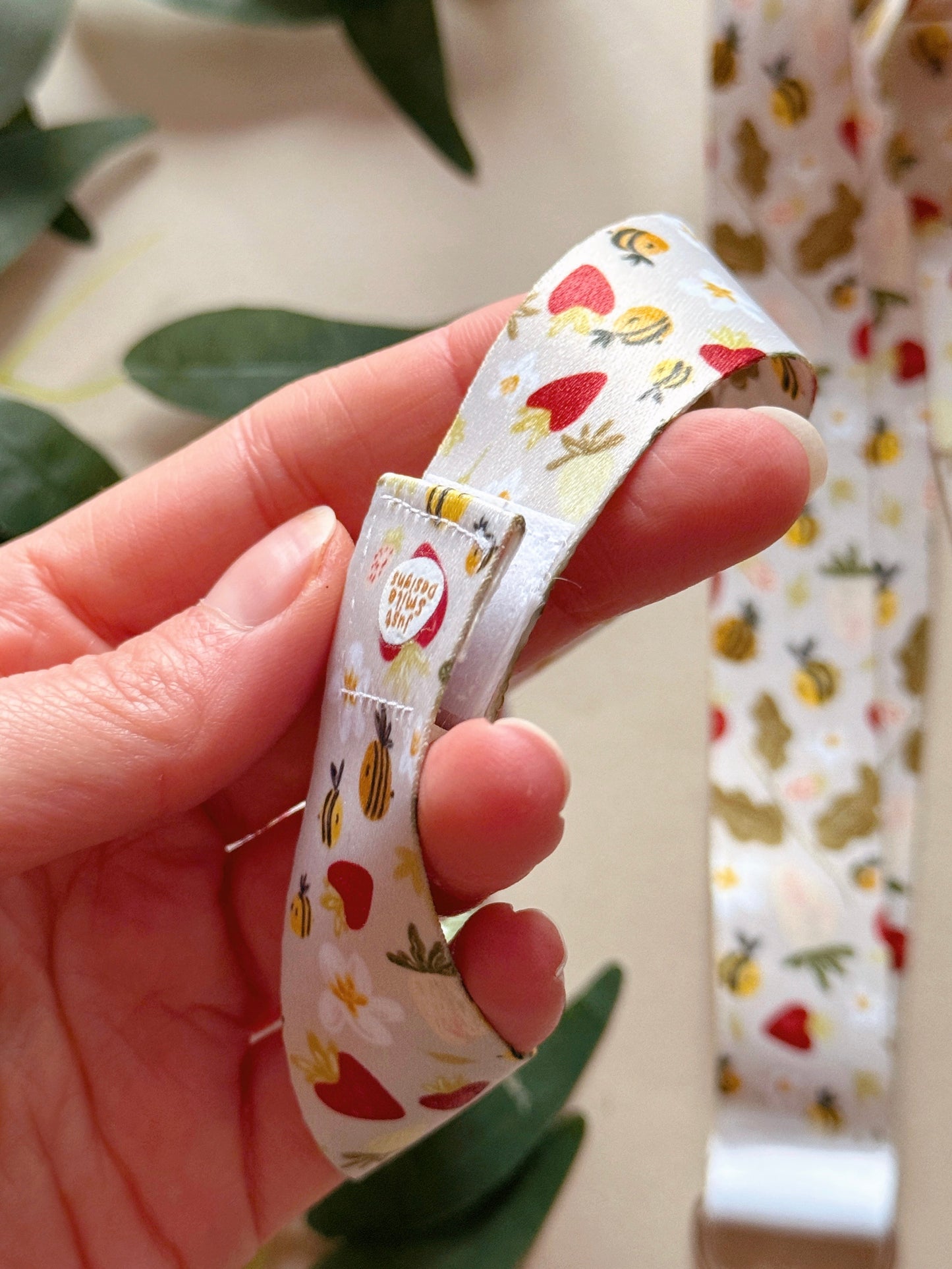 Strawberry Bee Lanyard