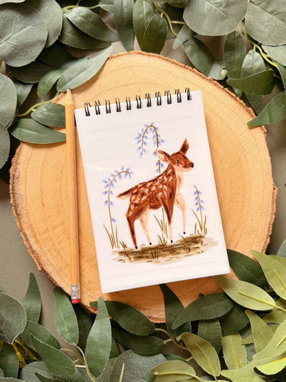 Spring Deer Spiral Notebook - A6