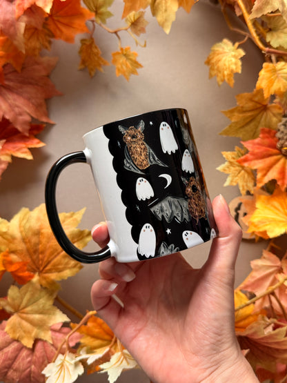 Bat Ghost Pattern Mug