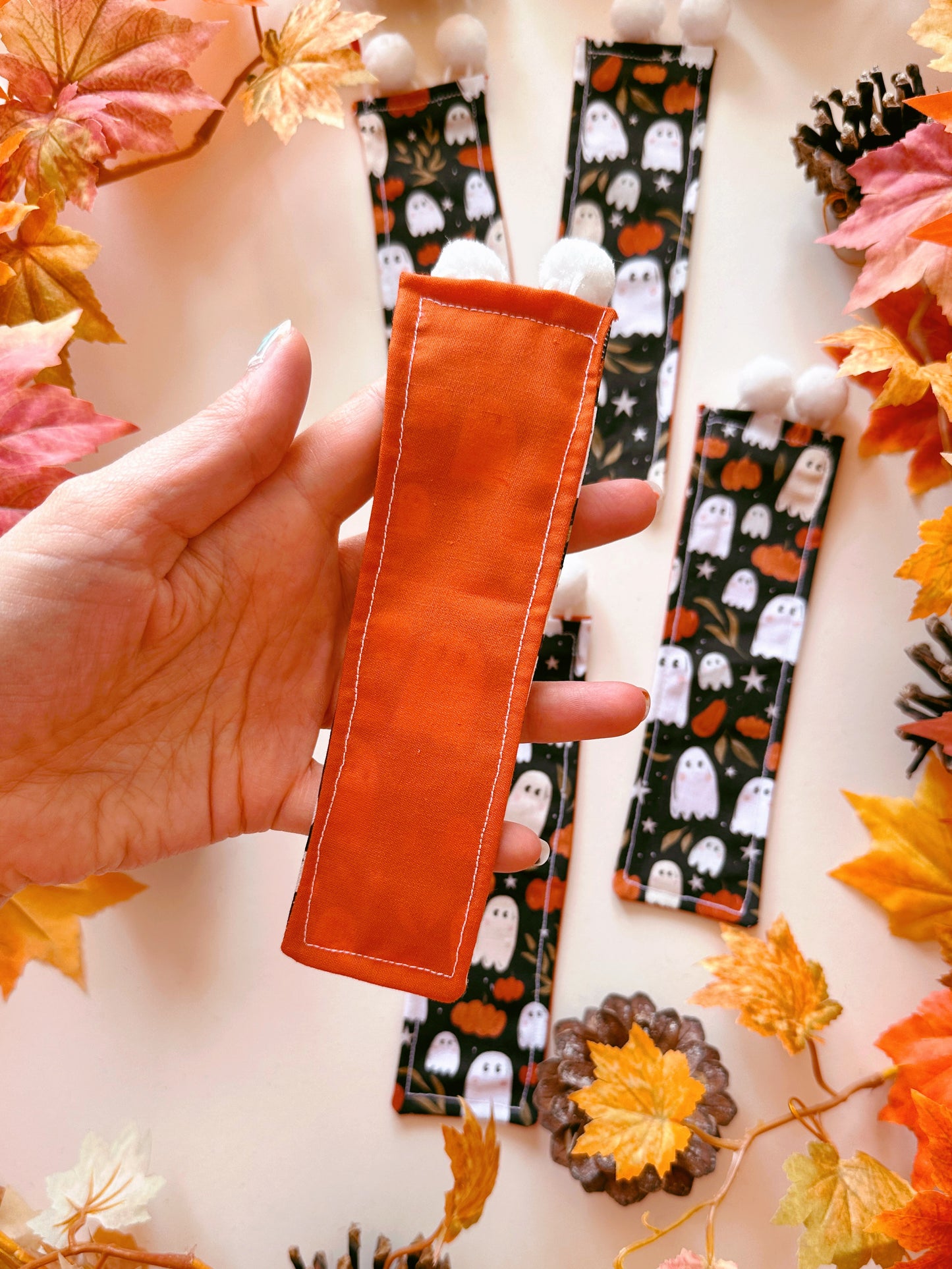 Pumpkin Ghost Bookmark