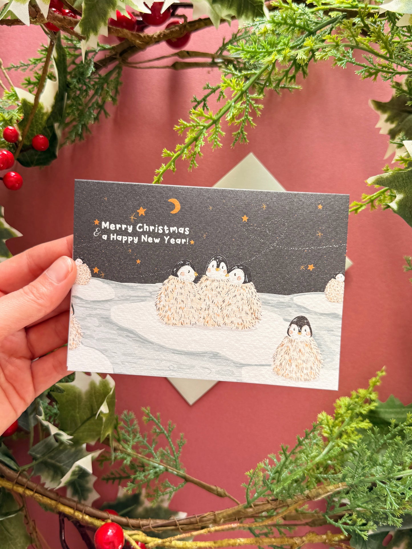 Penguins Christmas Card