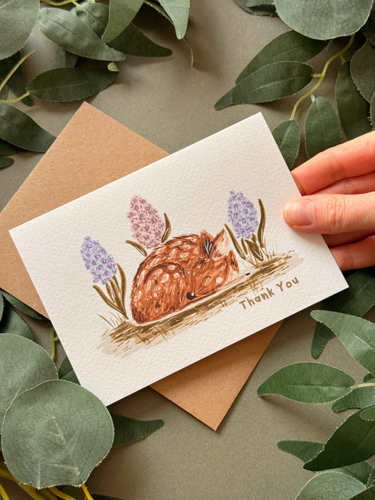 Deer Thank You Card