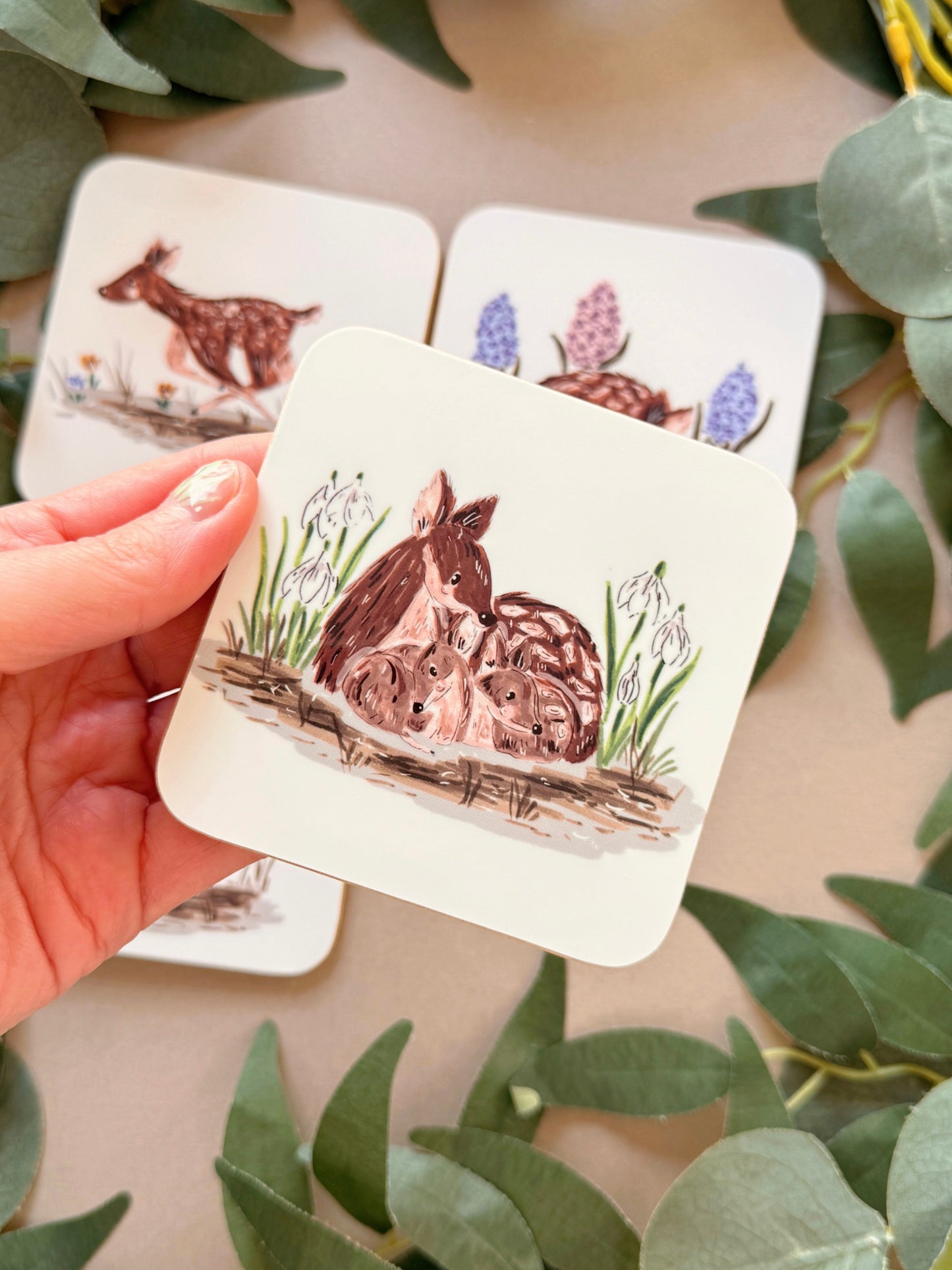 Spring Deer Coaster