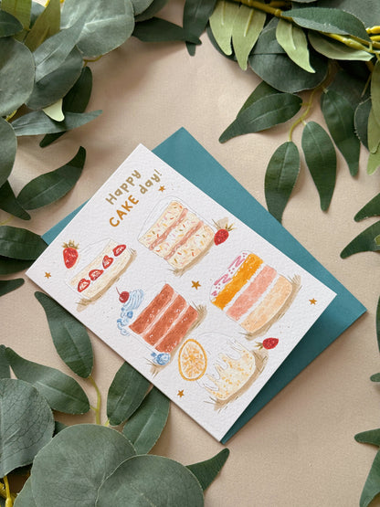 Cakes Birthday Card