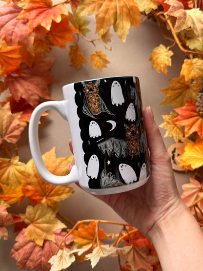 Bat Ghost Pattern Giant Mug