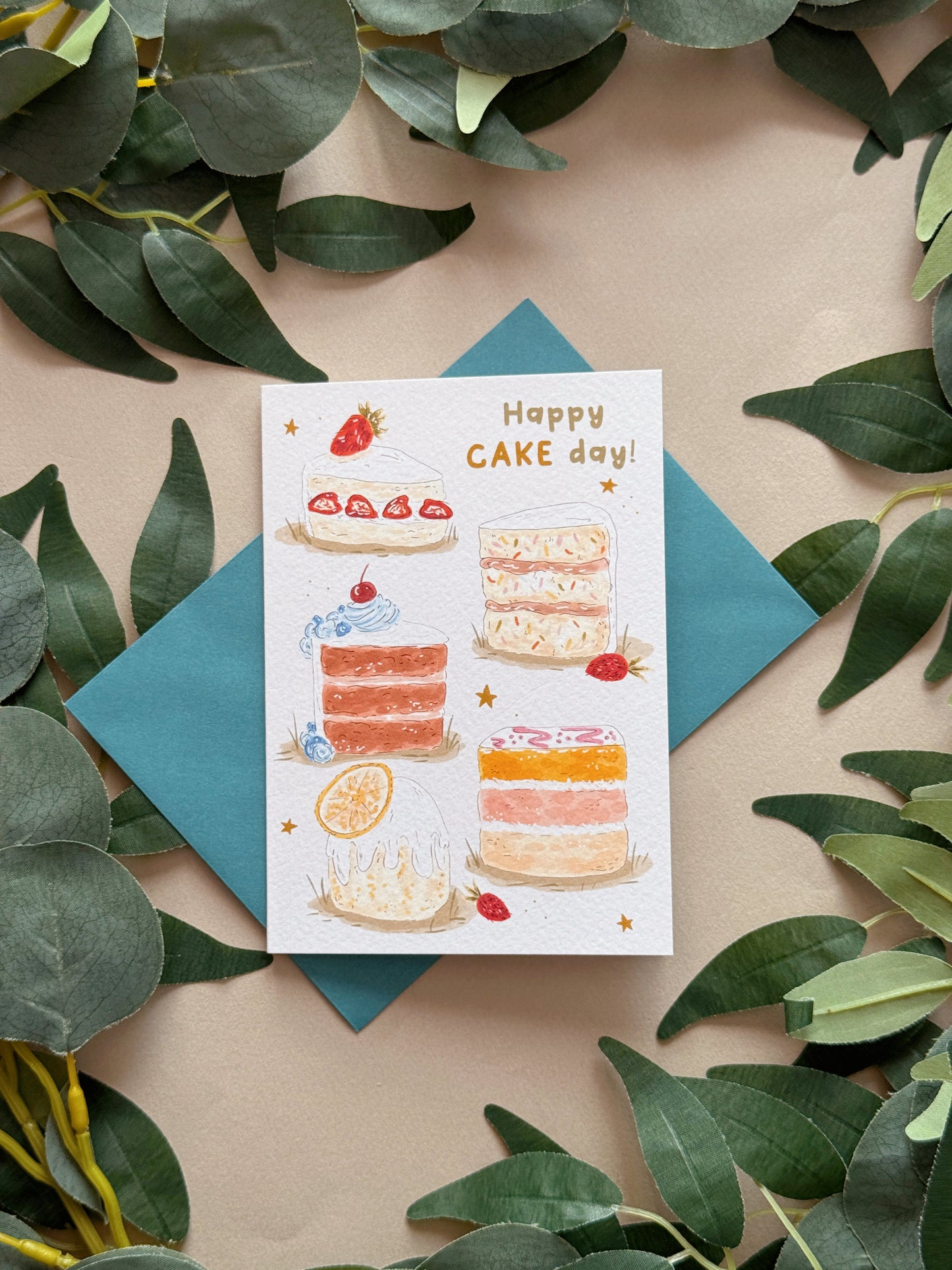 Cakes Birthday Card