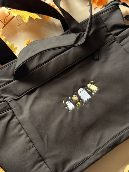 Ghost Embroidered Weekender Tote