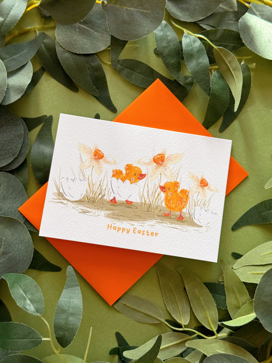 Duckling Easter Card