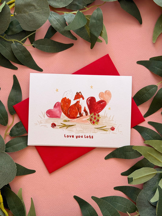Fox Valentines Card