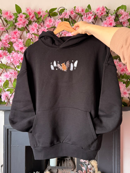 Bat Ghost Hoodie - Embroidered