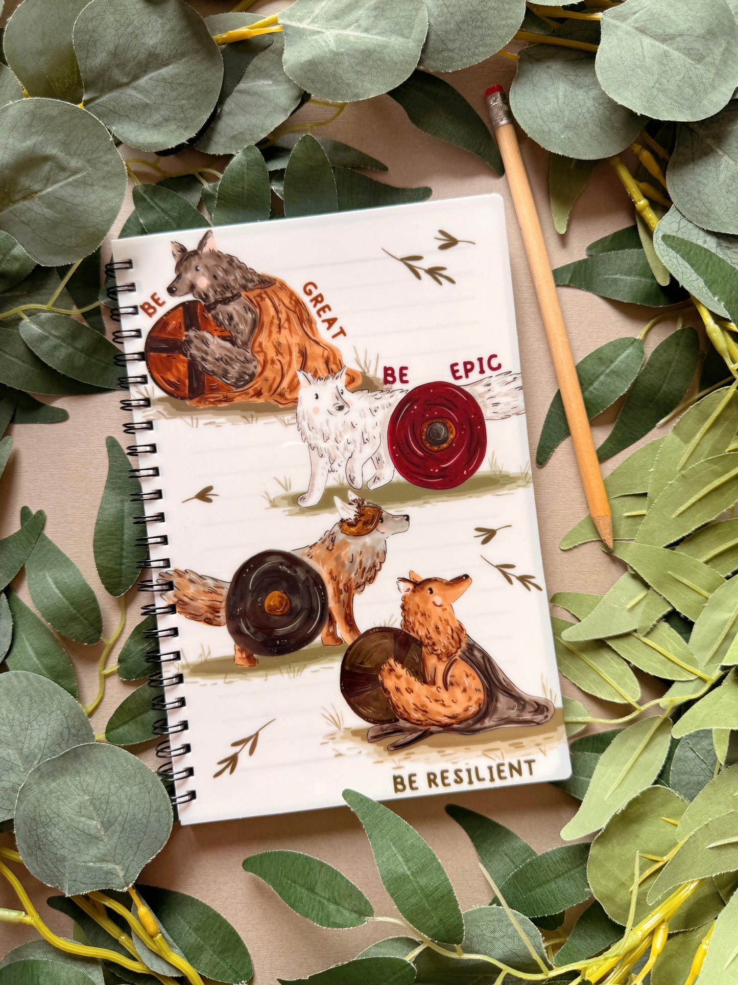 Wolf Spiral Notebook - A5
