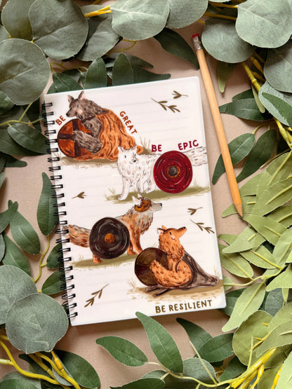 Wolf Spiral Notebook - A5