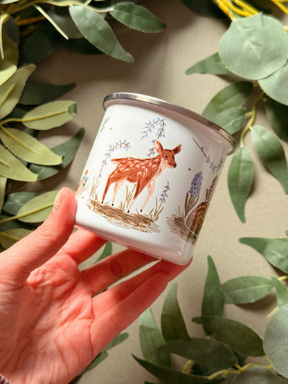 Spring Deer Enamel Mug