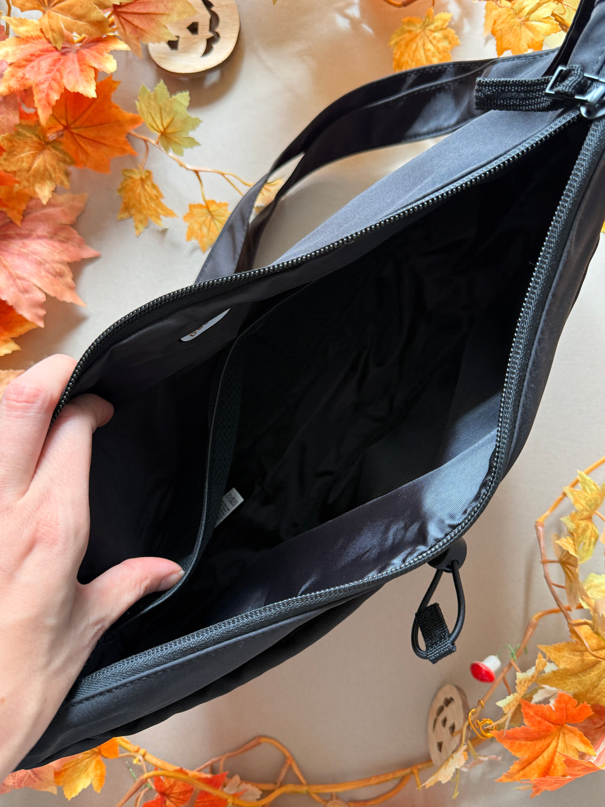 Bat Ghost Embroidered Crossbody Bag