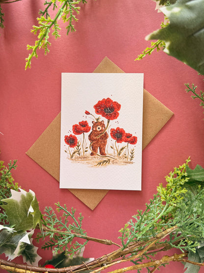 Poppy Bear Card
