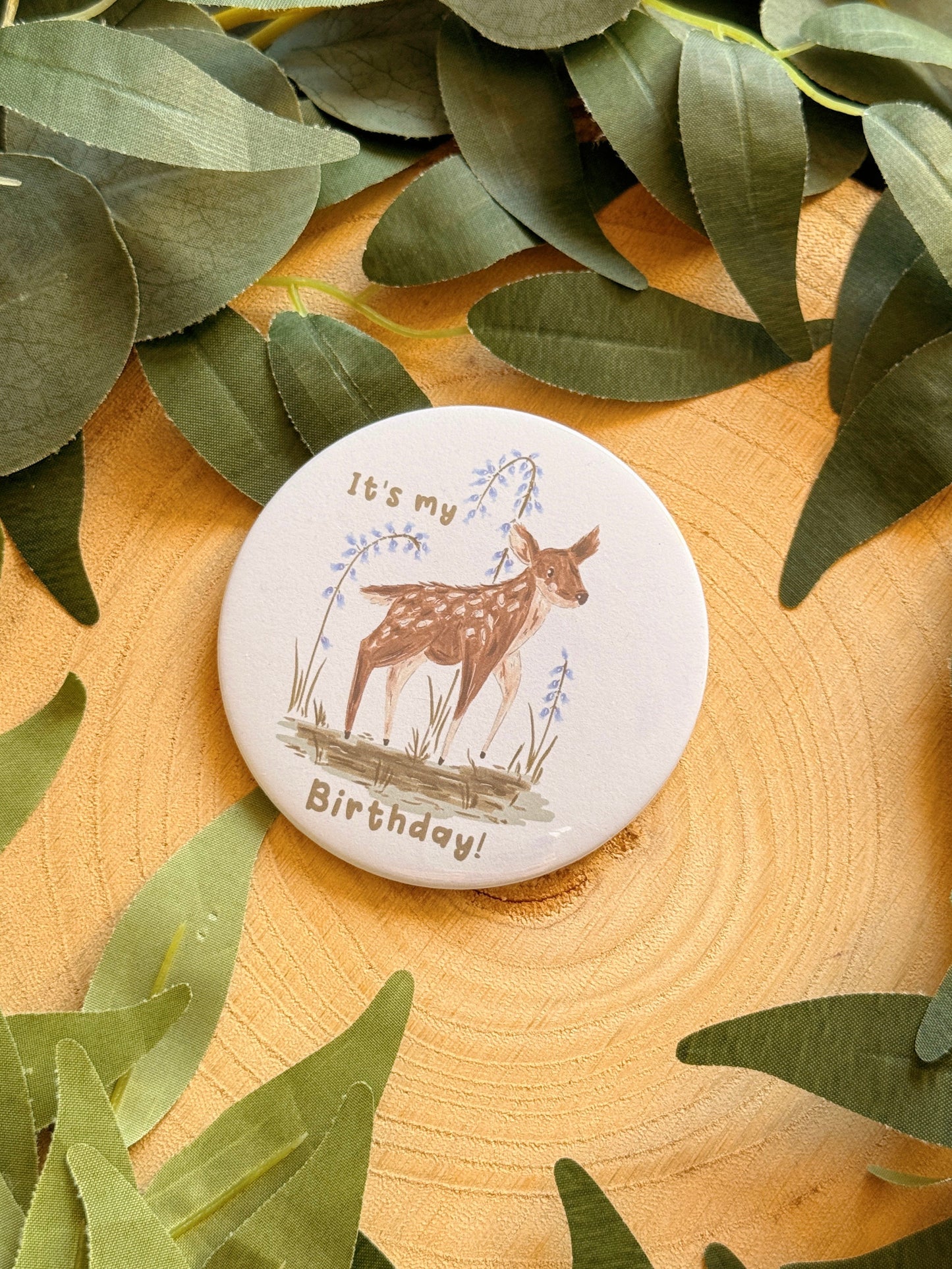 Deer Birthday Badge