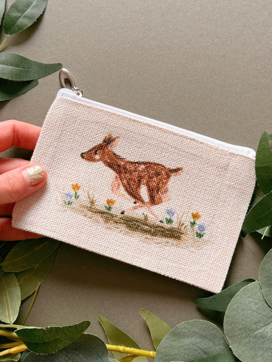 Spring Deer Zip Case
