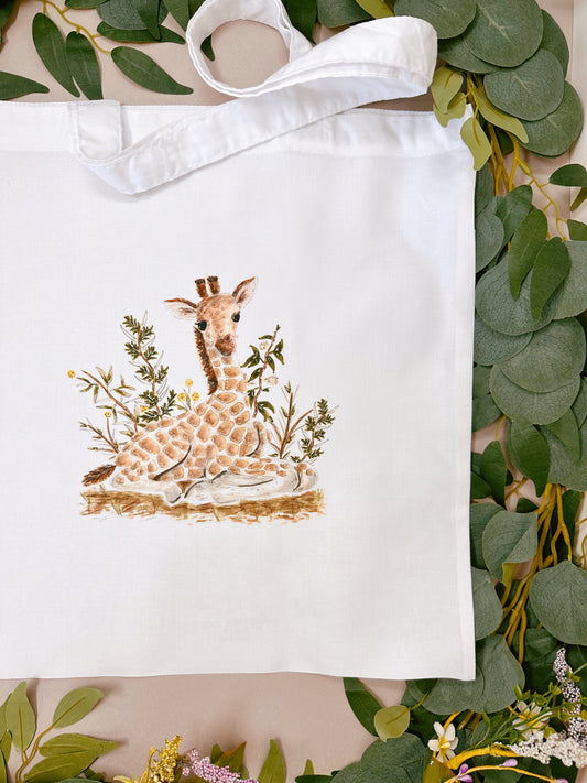 Baby Giraffe Tote Bag