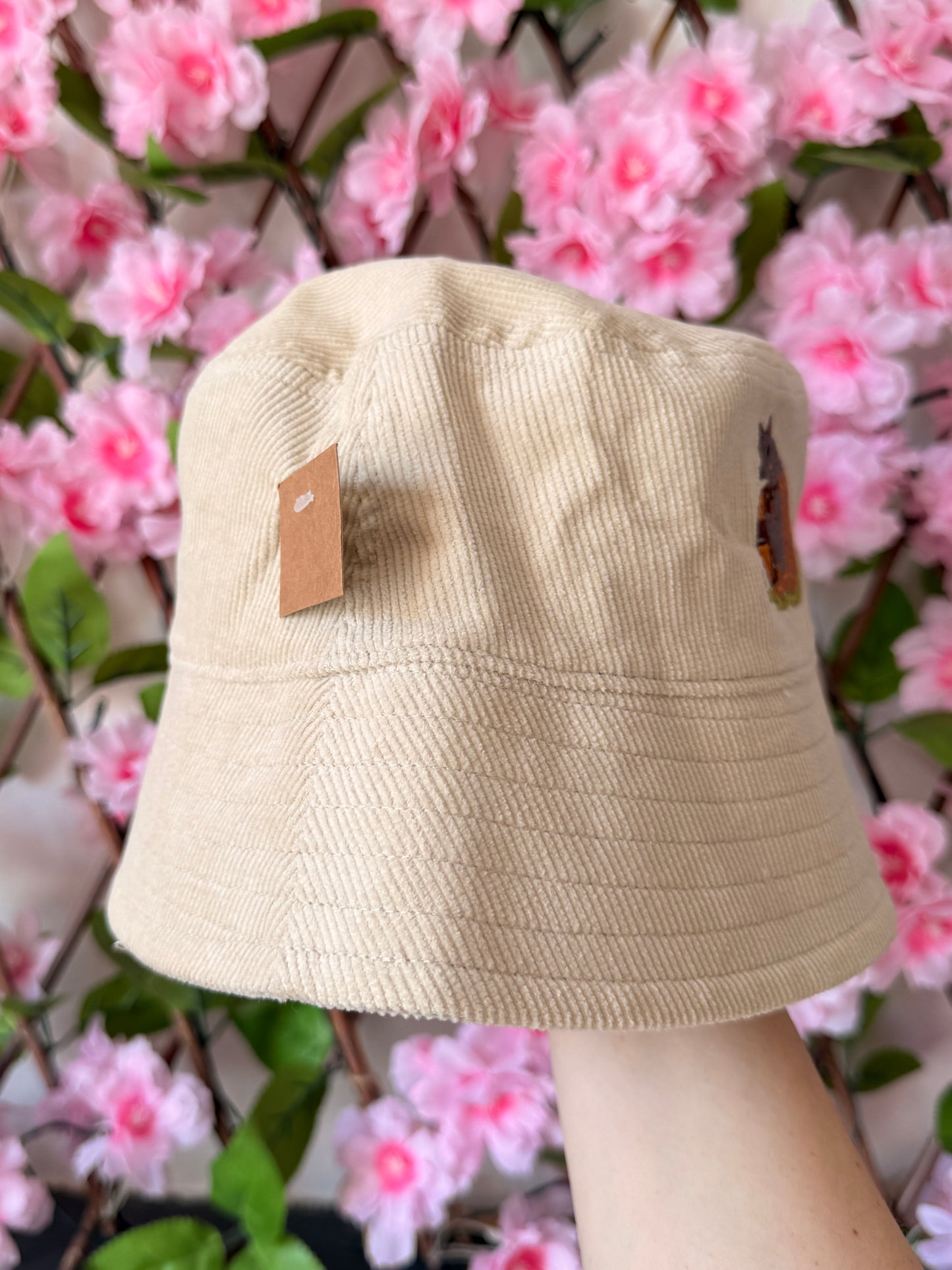 Viking Wolf Embroidered Cord Bucket Hat