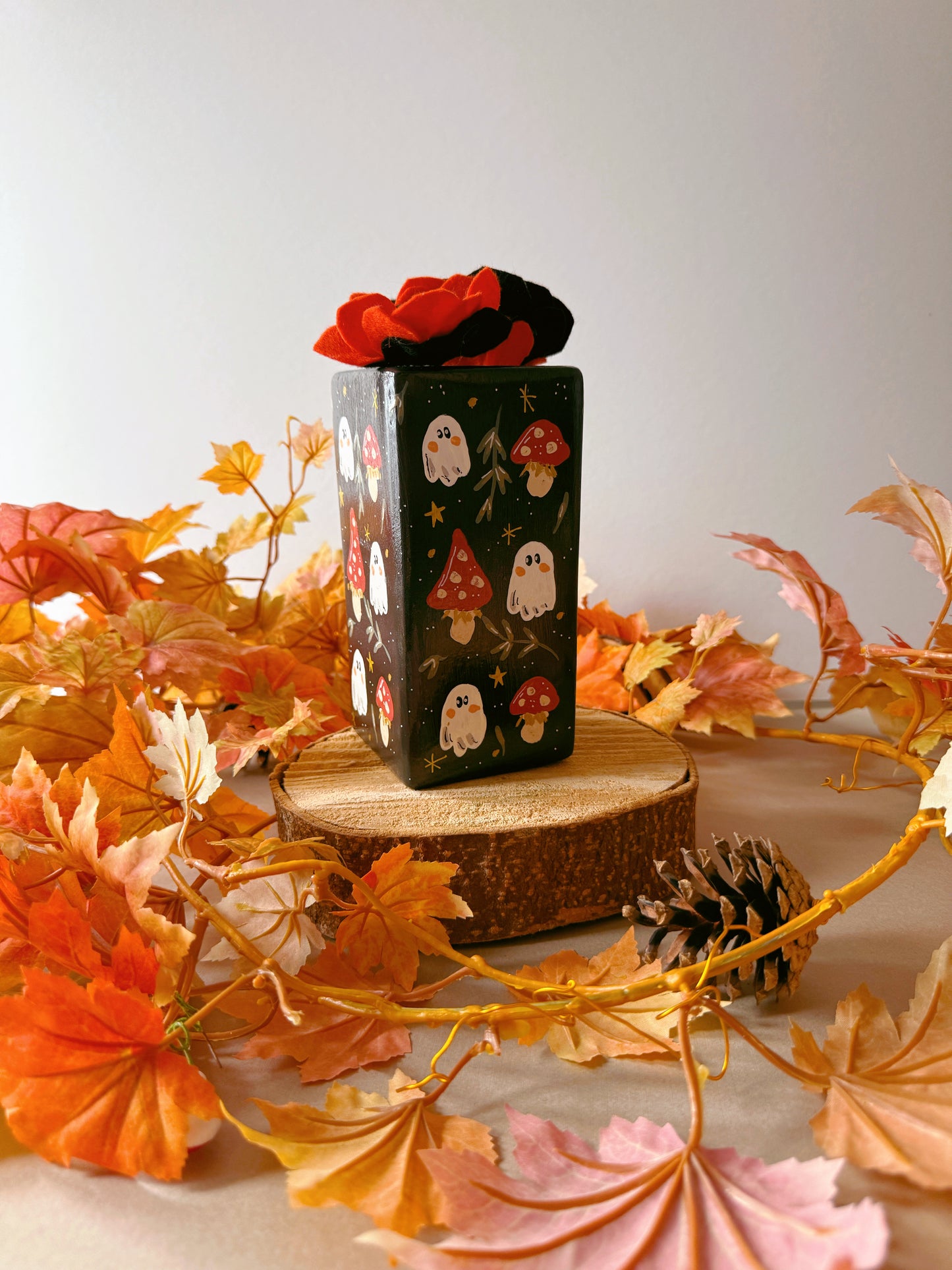 Mushroom Ghost Vase