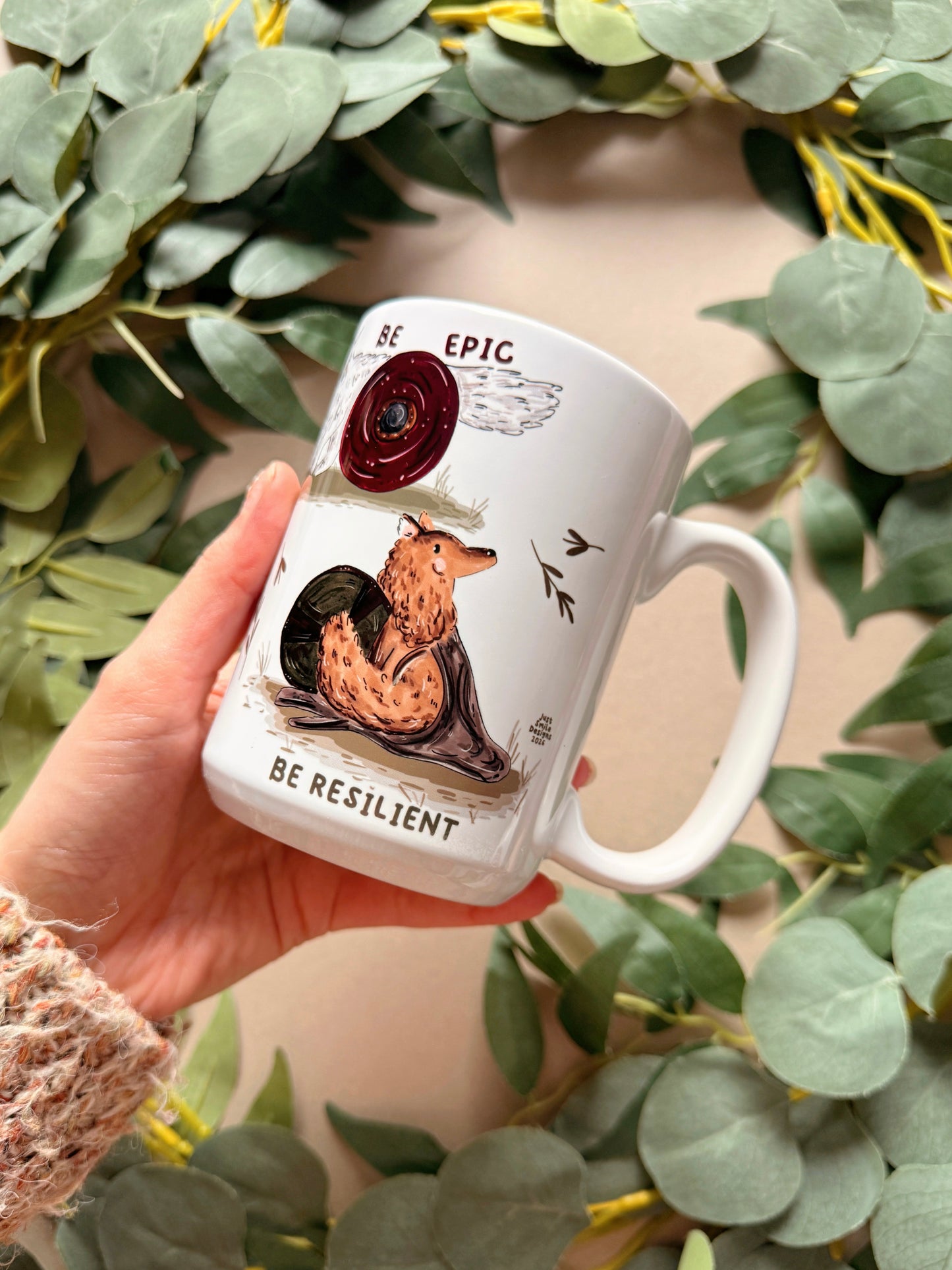 Wolves Tall Ceramic Mug