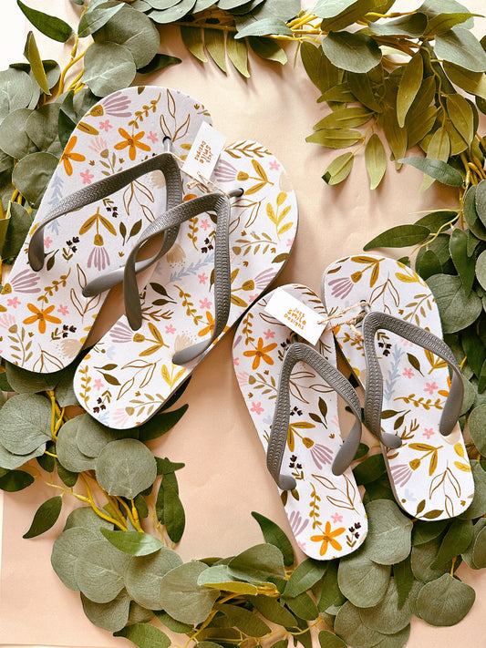 Fresh Flowers Flipflops - Adult
