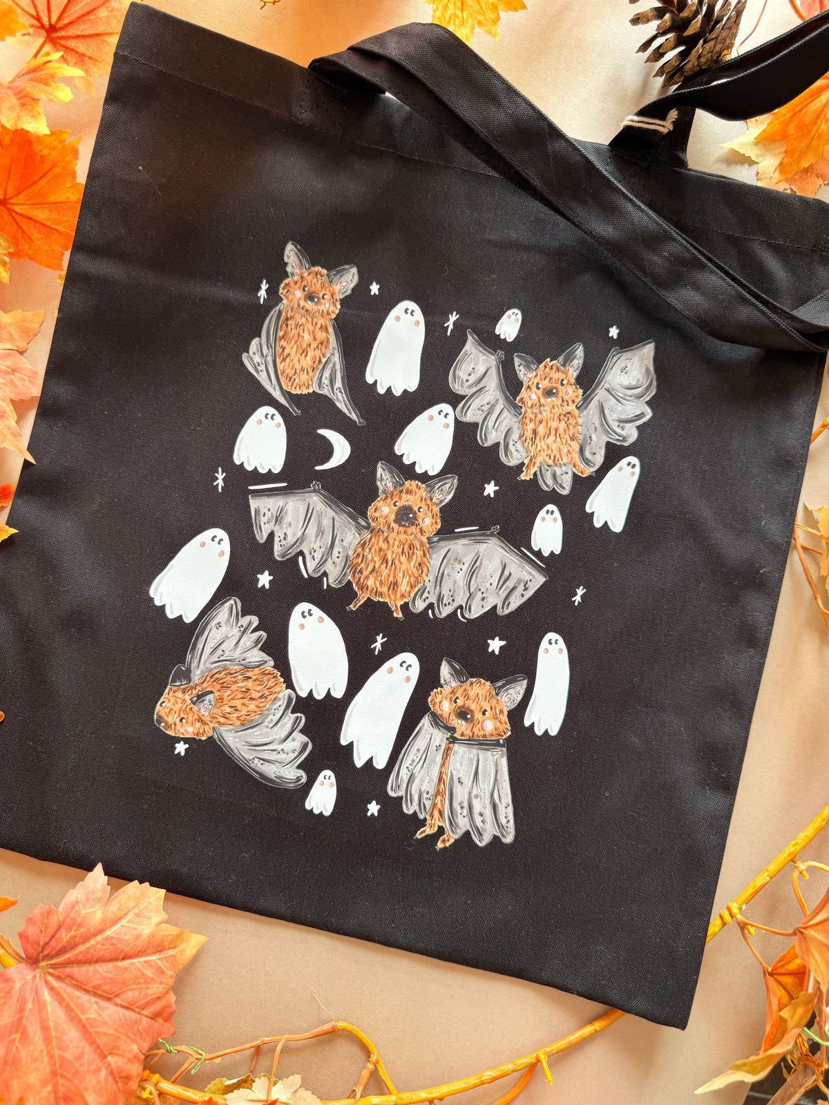 Bat Ghost Giant Tote Bag