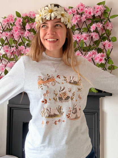 Woodland Badger Top - Organic Cotton