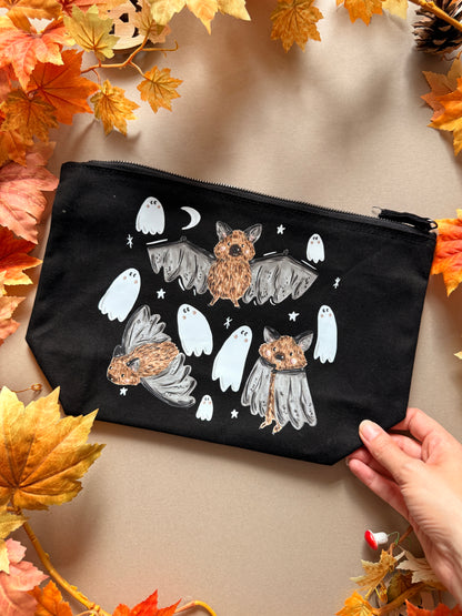 Bat ghost Zip Case