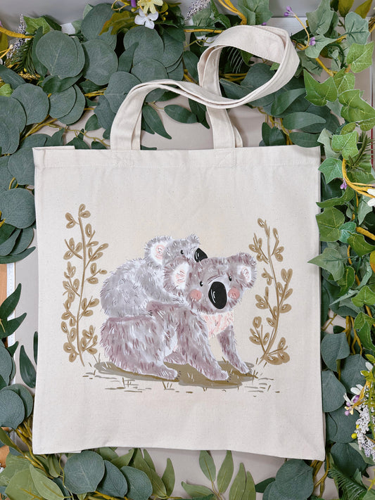 Koala & Baby Giant Tote Bag