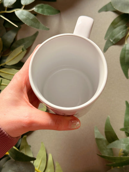 Spring Deer Tall Ceramic Mug